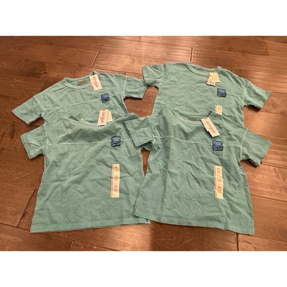 Lot Of 4 Cat & Jack Unisex Turquoise Surfs Up T-Shirt Size XS 4/5 NWT NEW - Picture 3 of 6